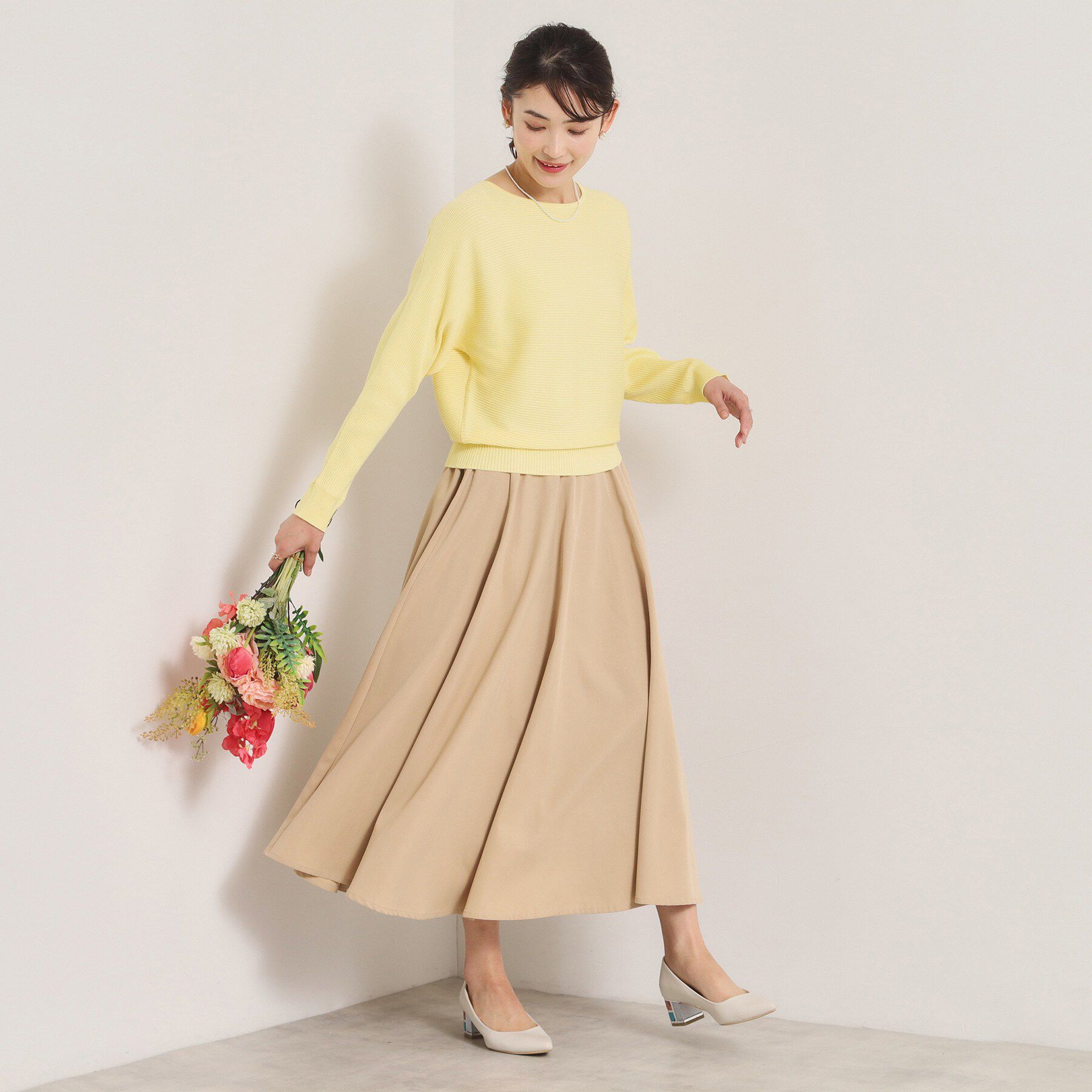 ITS&rsquo;DEMO「【洗濯機OK】花粉防止リブドルマンニット」|ニット・セーター|