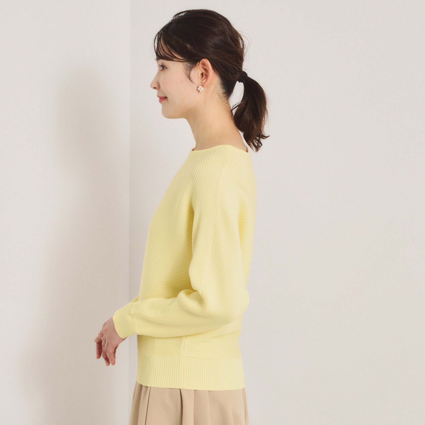 ITS&rsquo;DEMO「【洗濯機OK】花粉防止リブドルマンニット」|ニット・セーター|