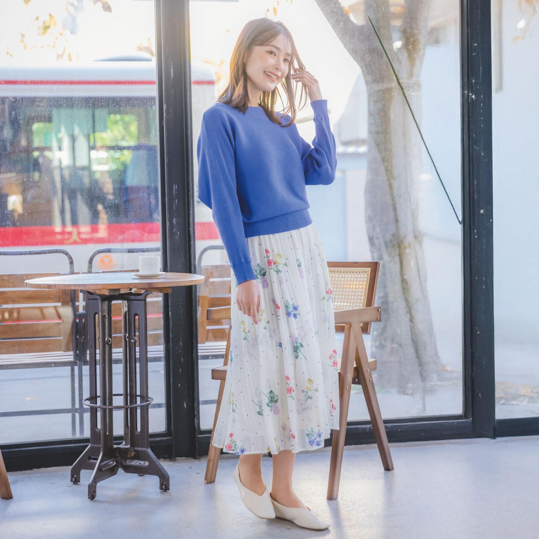 ITS&rsquo;DEMO「【洗濯機OK】花粉防止リブドルマンニット」|ニット・セーター|