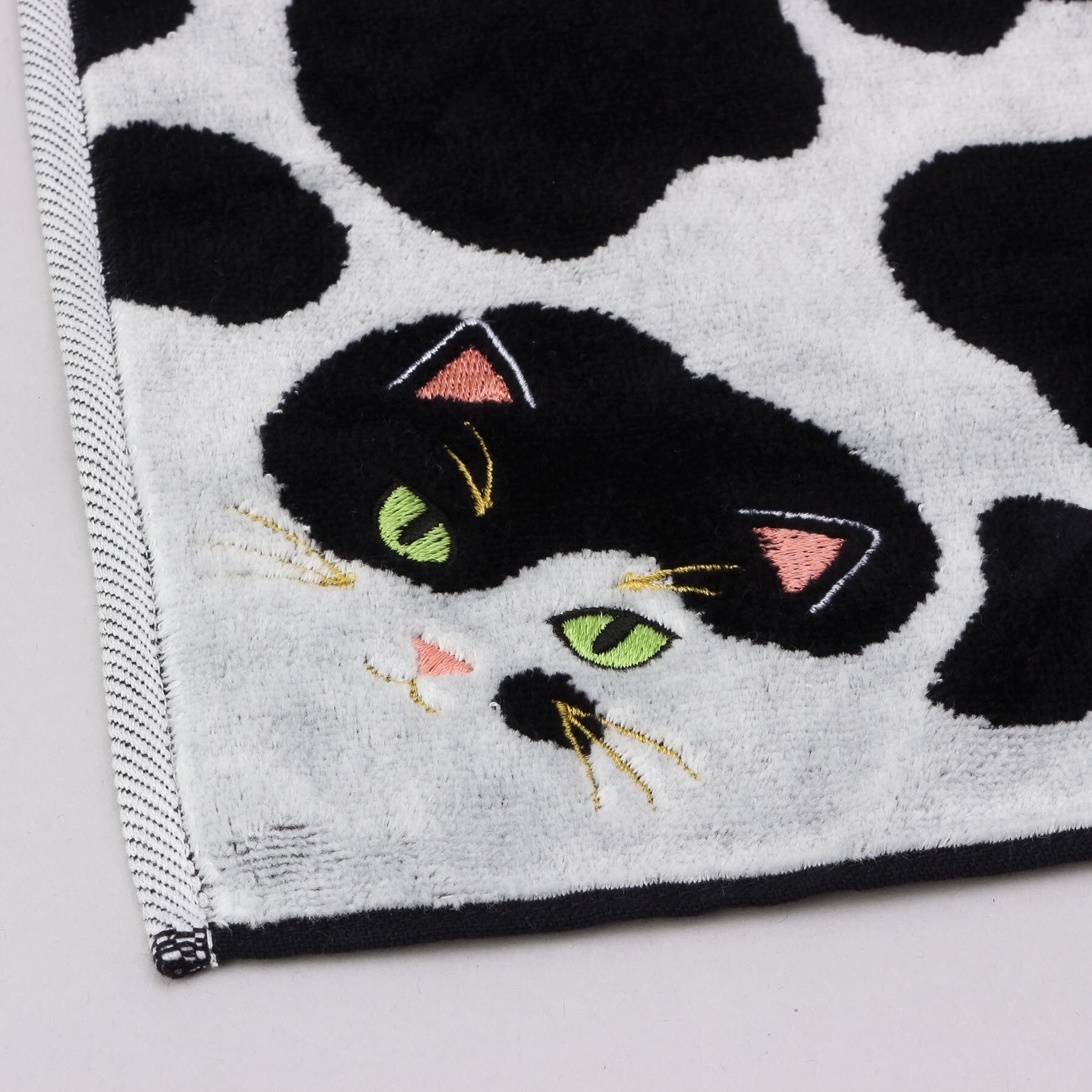 212 KITCHEN STORE「うちの子メイトはんかち ぶちバイカラー」|ハンカチ|