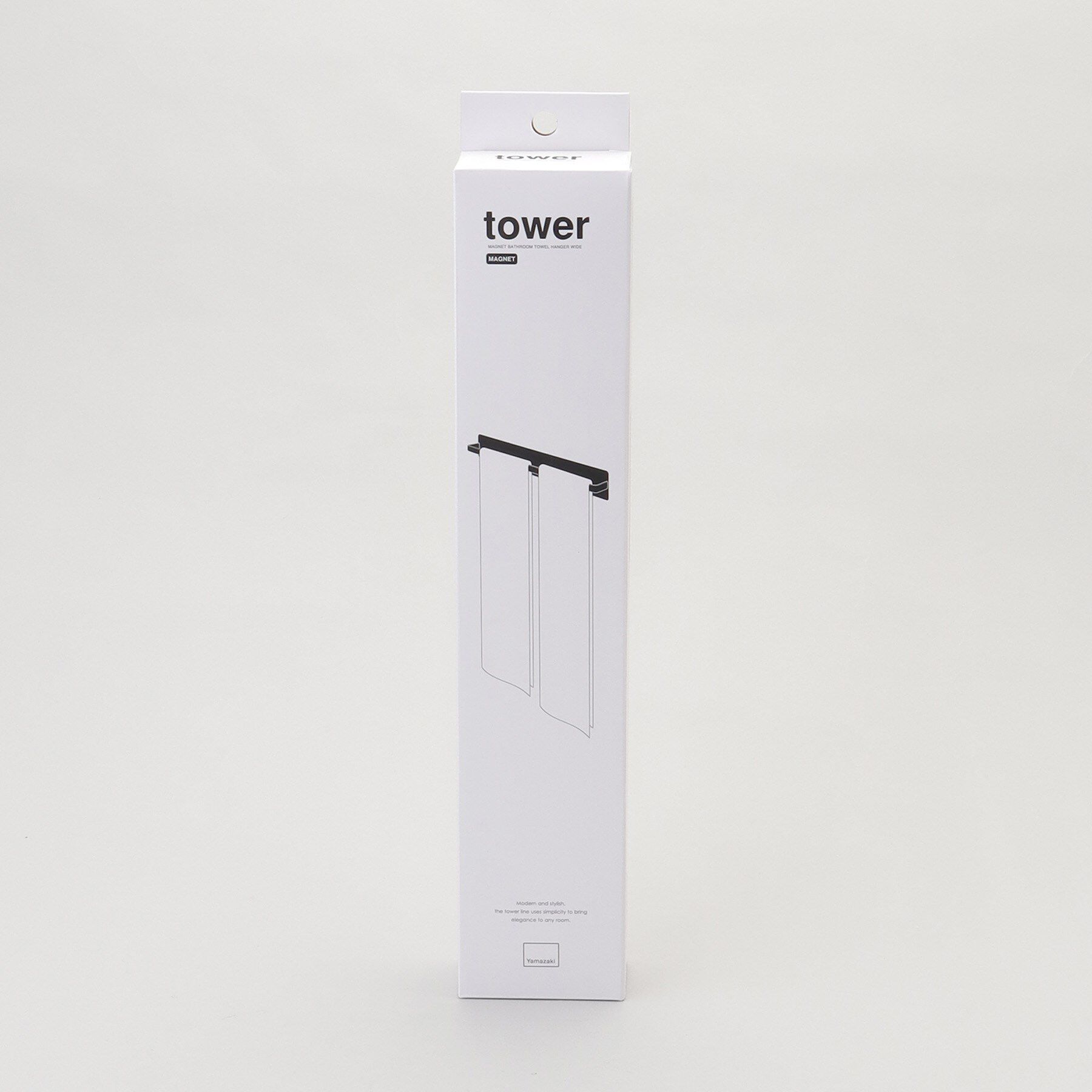 212 KITCHEN STORE「マグネットバスルームタオルハンガー タワーワイド WH 山崎実業 ＜tower  タワー＞」|食器・キッチングッズ|