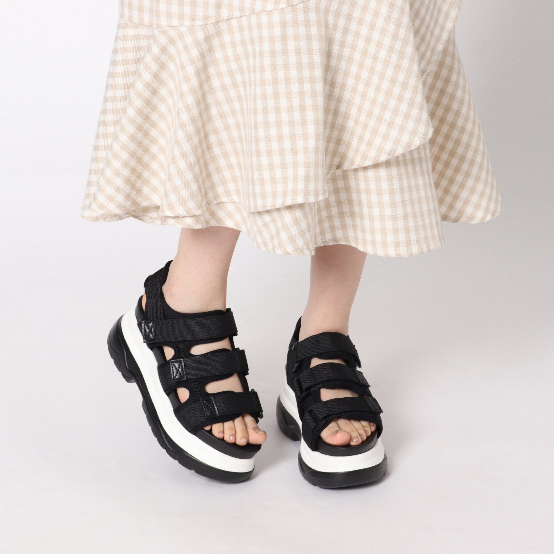 csT&P「軽量厚底2段ソール スポーツサンダル」|サンダル|