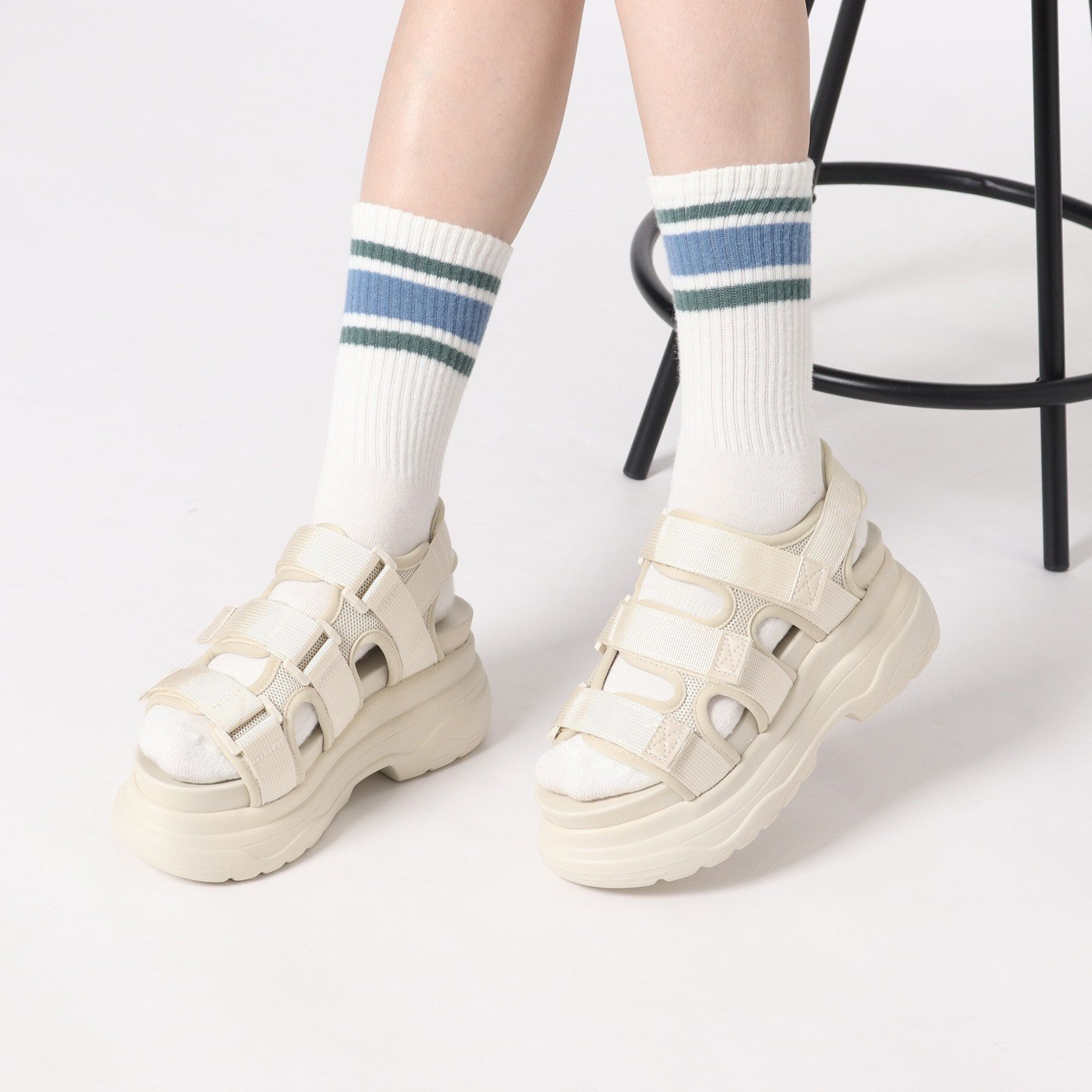 csT&P「軽量厚底2段ソール スポーツサンダル」|サンダル|