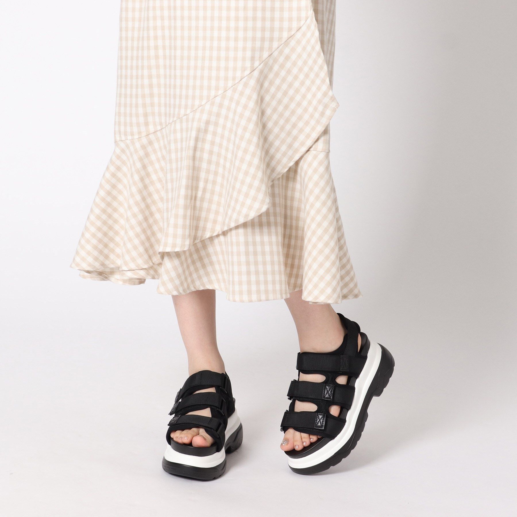 csT&P「軽量厚底2段ソール スポーツサンダル」|サンダル|