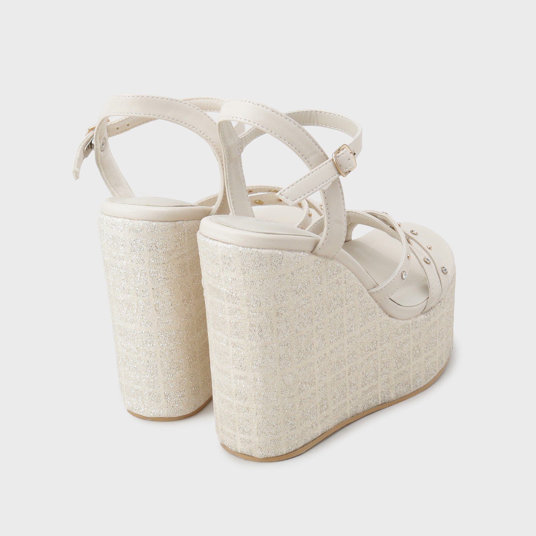 ESPERANZA「ビジュースタッズウェッジサンダル」|サンダル|