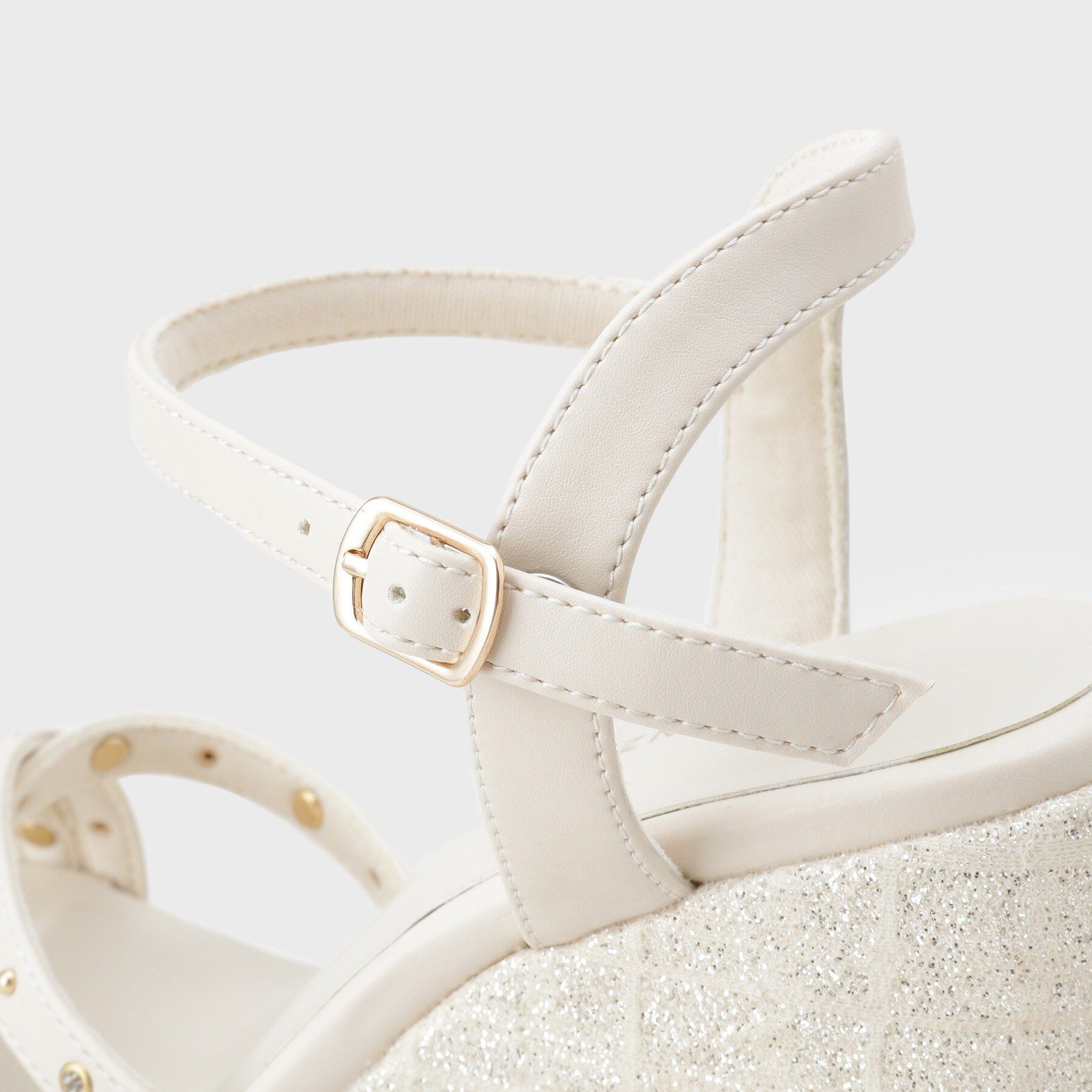 ESPERANZA「ビジュースタッズウェッジサンダル」|サンダル|