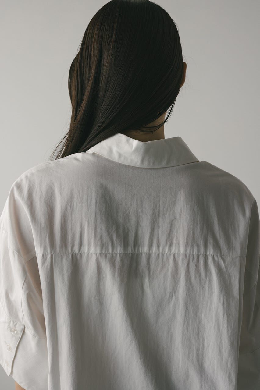 STYLEMIXER「ハーフスリーブオーバーサイズシャツ」|シャツ・ブラウス|