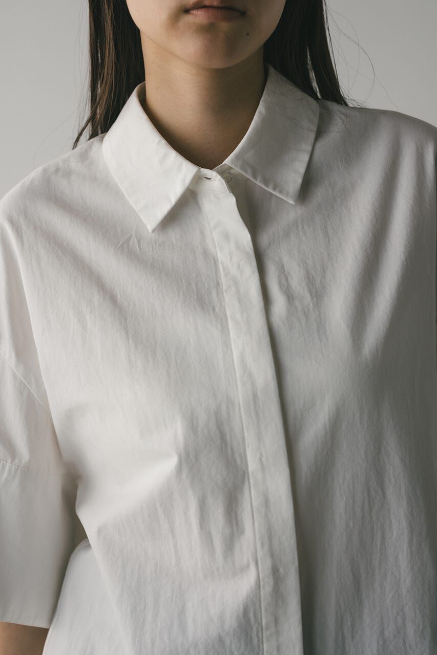 STYLEMIXER「ハーフスリーブオーバーサイズシャツ」|シャツ・ブラウス|