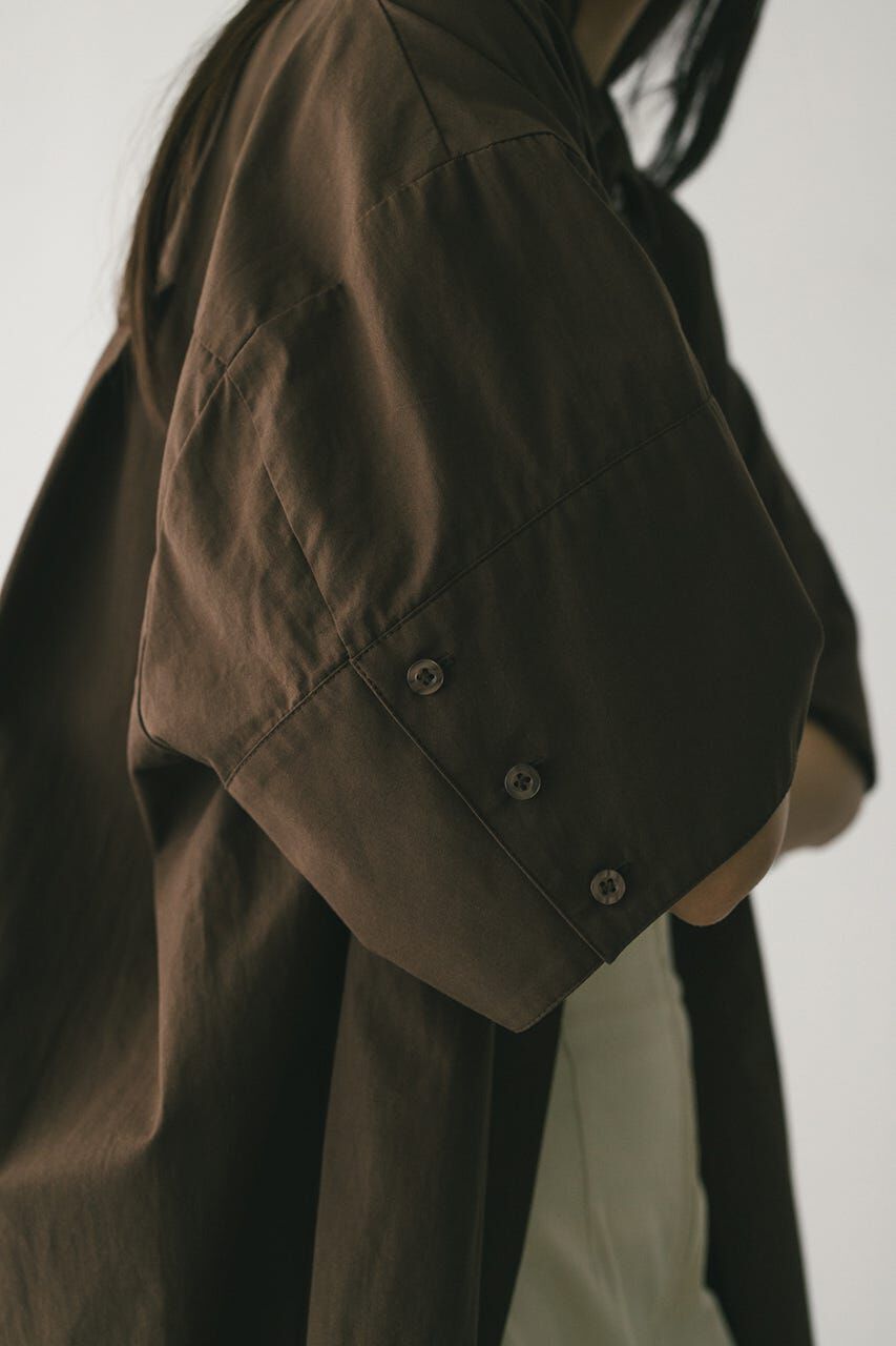 STYLEMIXER「ハーフスリーブオーバーサイズシャツ」|シャツ・ブラウス|