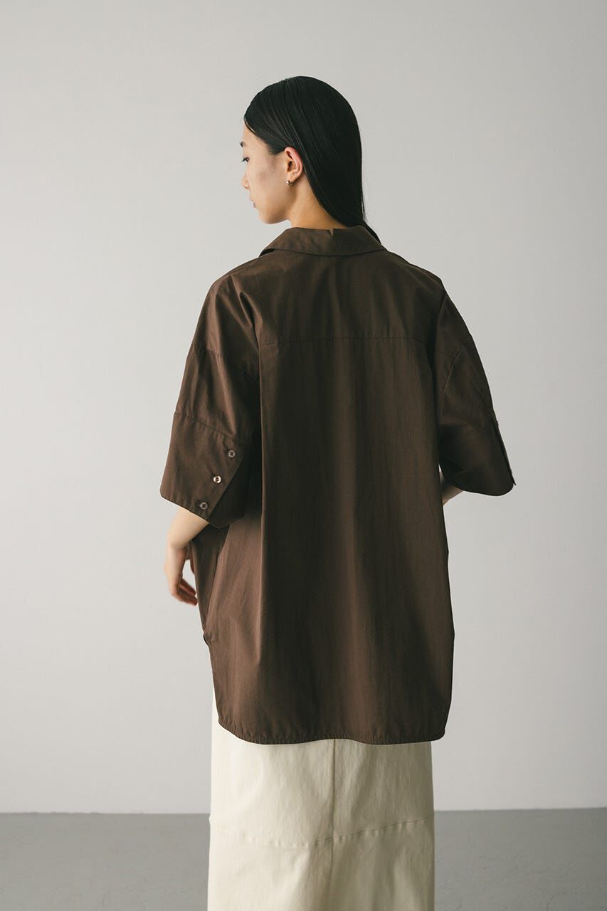 STYLEMIXER「ハーフスリーブオーバーサイズシャツ」|シャツ・ブラウス|