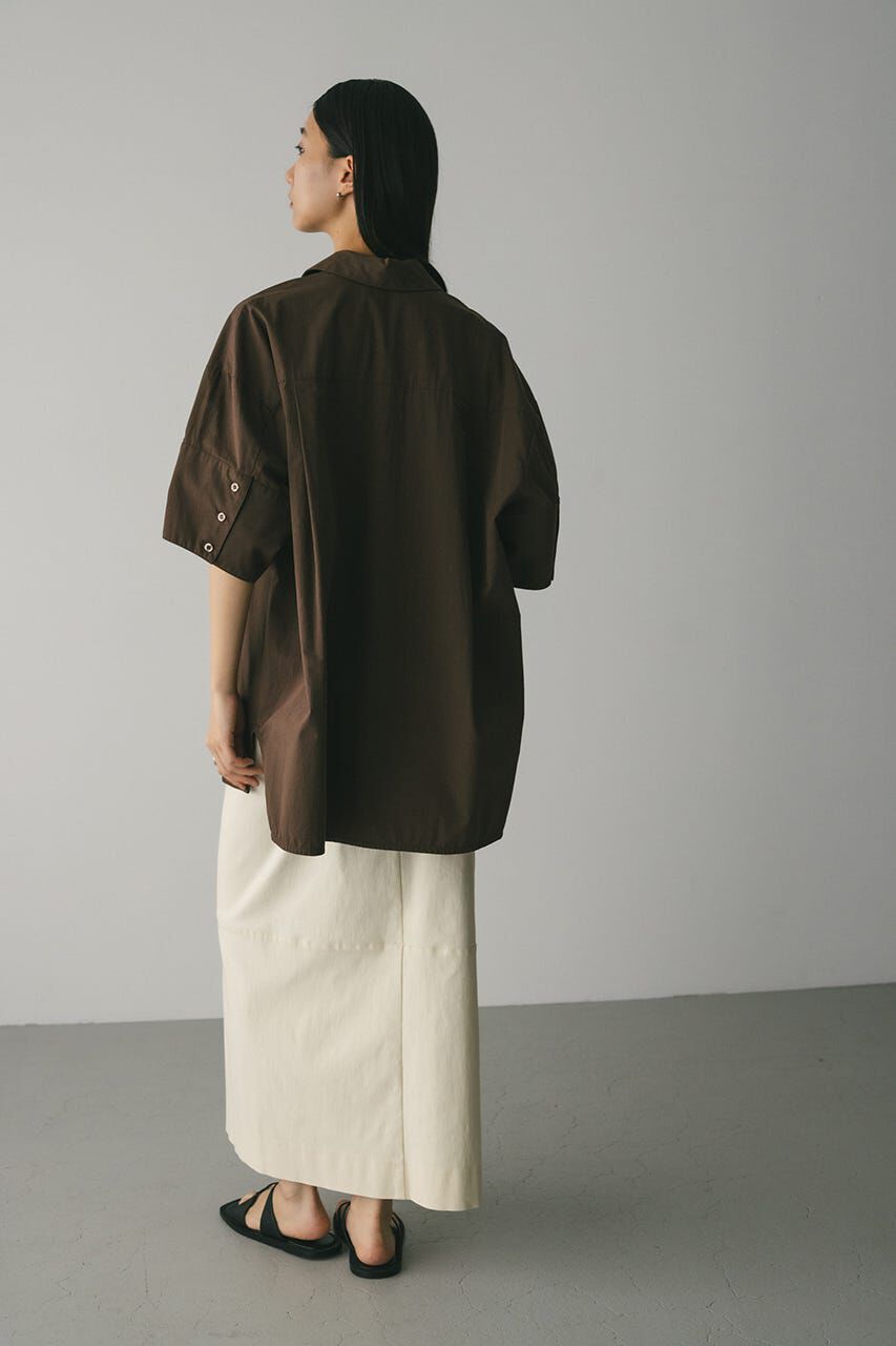 STYLEMIXER「ハーフスリーブオーバーサイズシャツ」|シャツ・ブラウス|