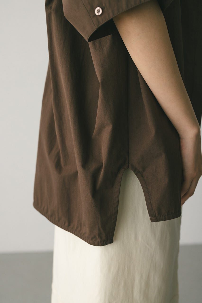 STYLEMIXER「ハーフスリーブオーバーサイズシャツ」|シャツ・ブラウス|