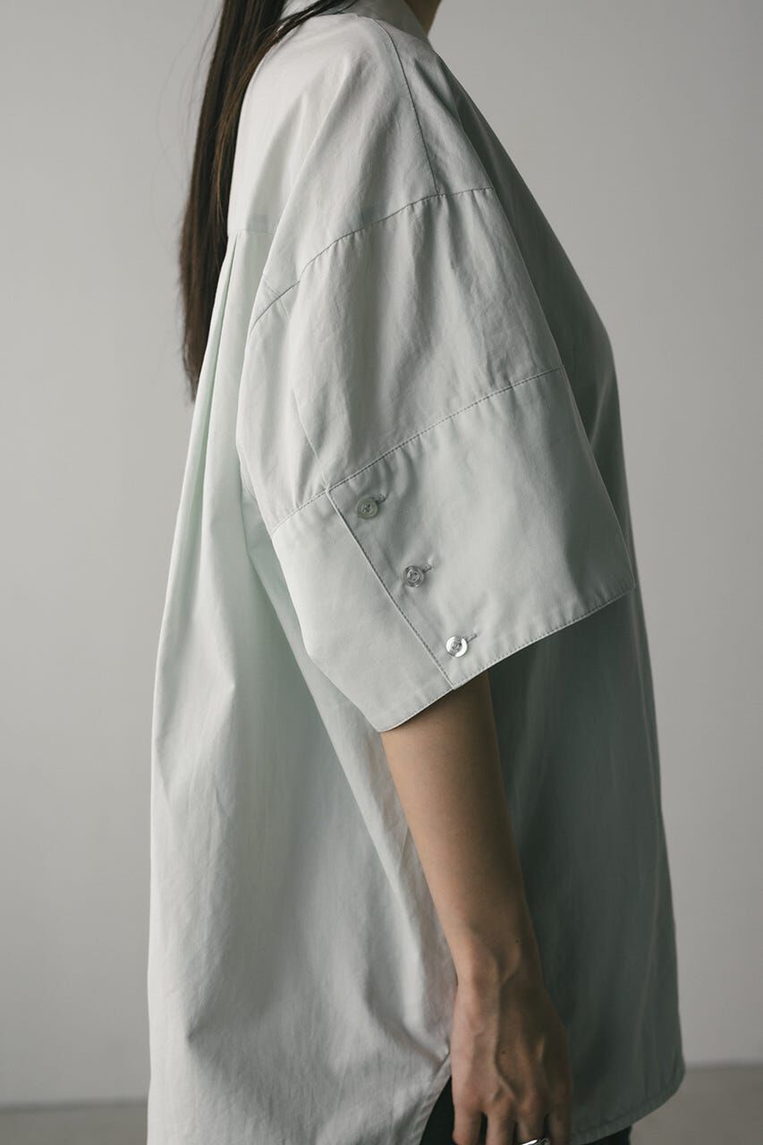 STYLEMIXER「ハーフスリーブオーバーサイズシャツ」|シャツ・ブラウス|