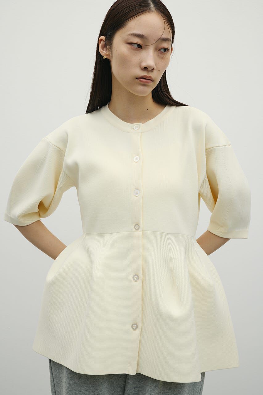 STYLEMIXER「ペプラムフォルムスリーブカーデ」|ニット・セーター|IVOY3