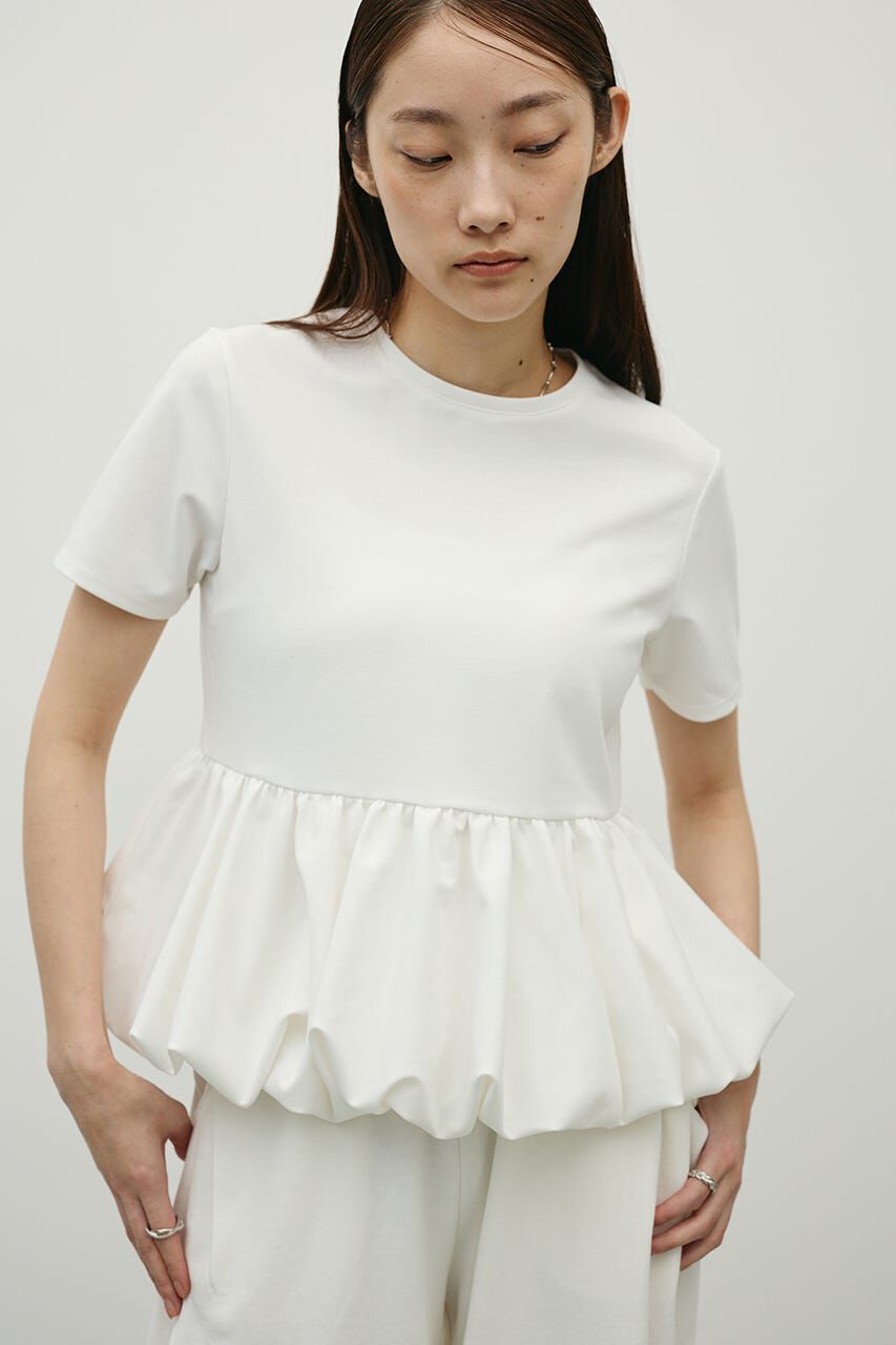 STYLEMIXER「ヘムバルーンカットトップ」|Tシャツ・カットソー|WHT