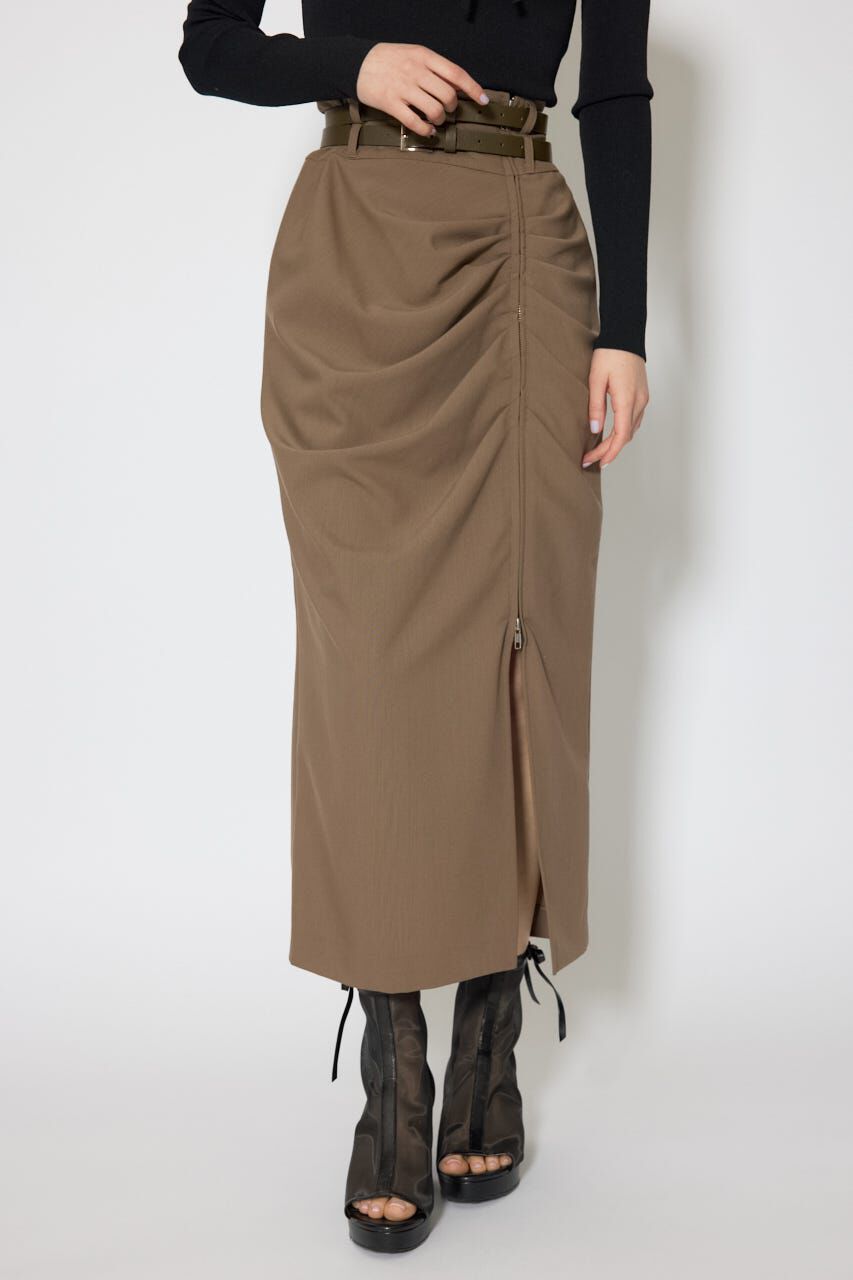 rienda「ダブルウエストデザインロングスカート」|スカート|