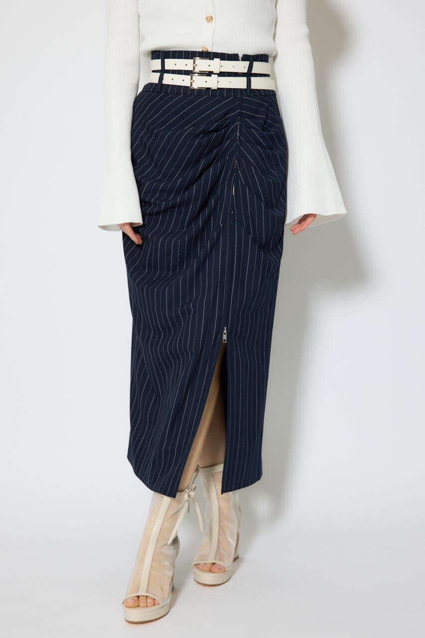 rienda「ダブルウエストデザインロングスカート」|スカート|