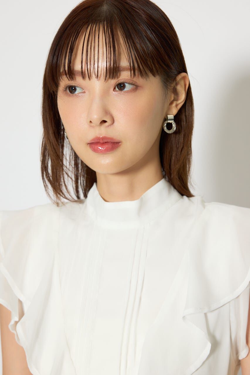 rienda「バックリボンフリルブラウス」|シャツ・ブラウス|