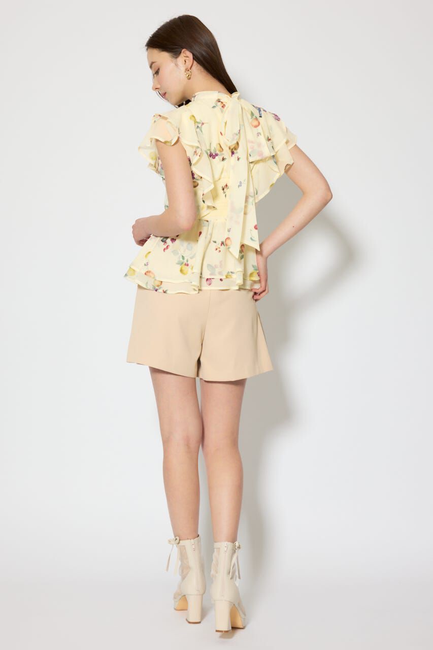 rienda「バックリボンフリルブラウス」|シャツ・ブラウス|