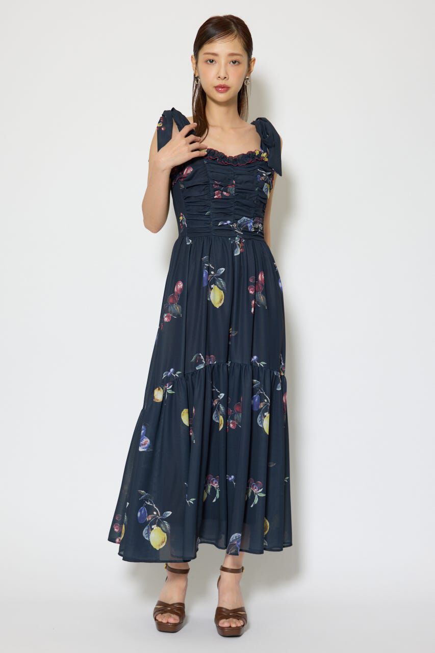 rienda「リボンディティールティアードキャミワンピース」|ワンピース|