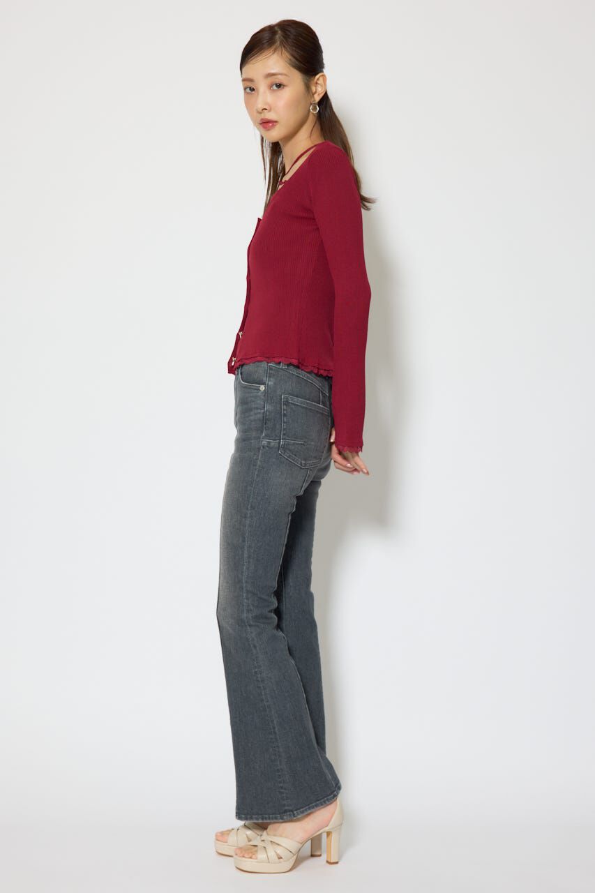 rienda「レースディティールニットカーディガンセット」|ニット・セーター|