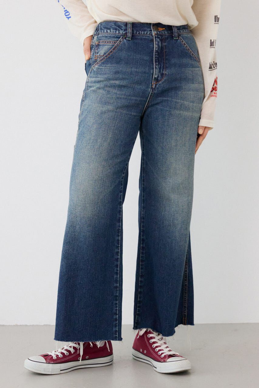 RODEO CROWNS「ペインターフレアパンツ」|デニム|BLU