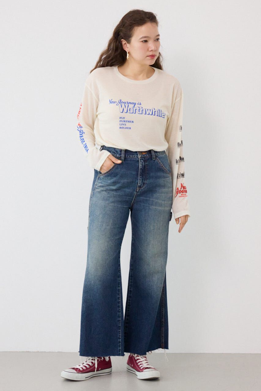 RODEO CROWNS「ペインターフレアパンツ」|デニム|