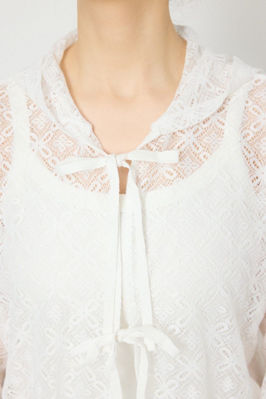 RODEO CROWNS「メッシュフーディカーディガン」|カーディガン|