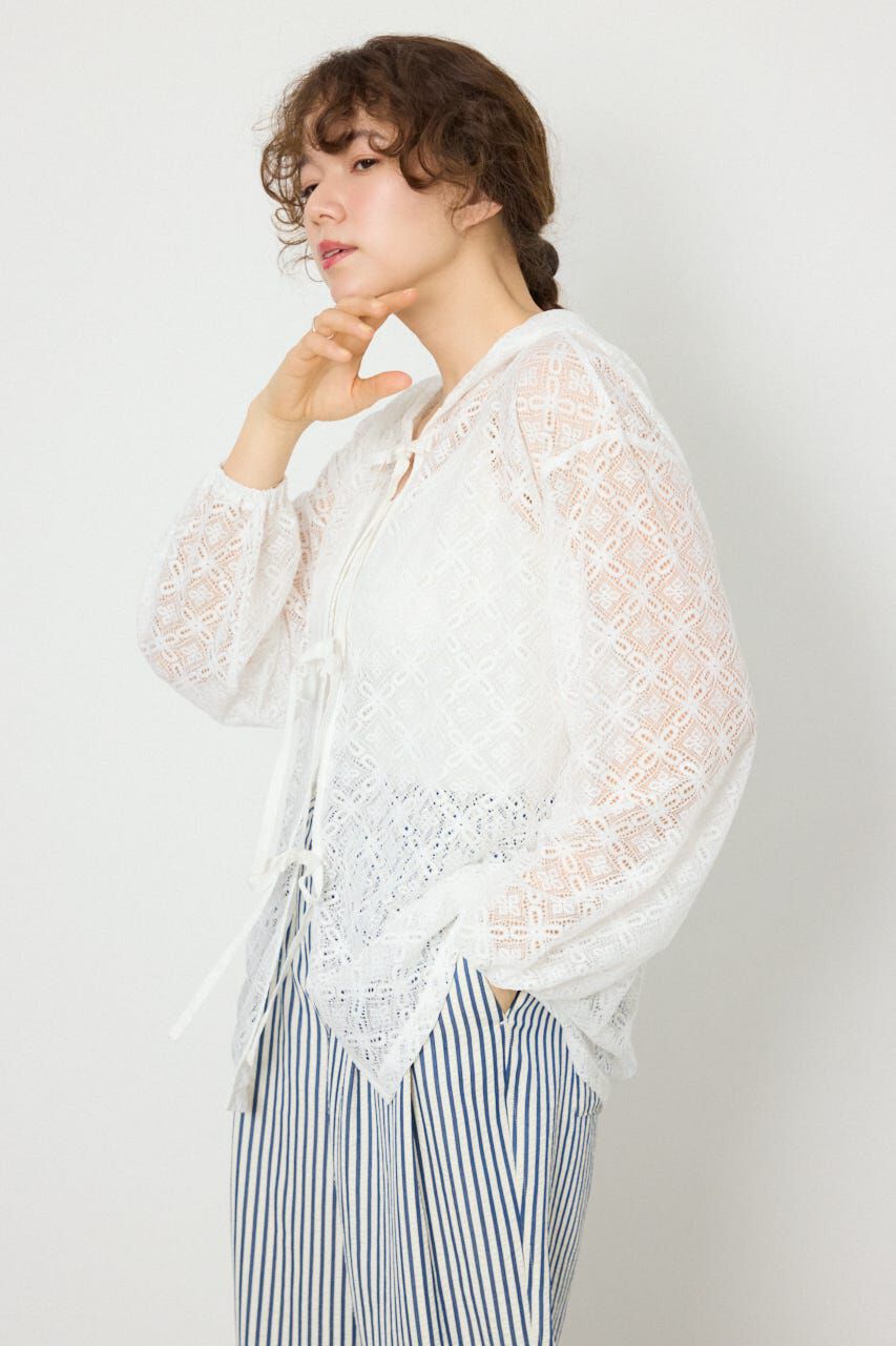 RODEO CROWNS「メッシュフーディカーディガン」|カーディガン|