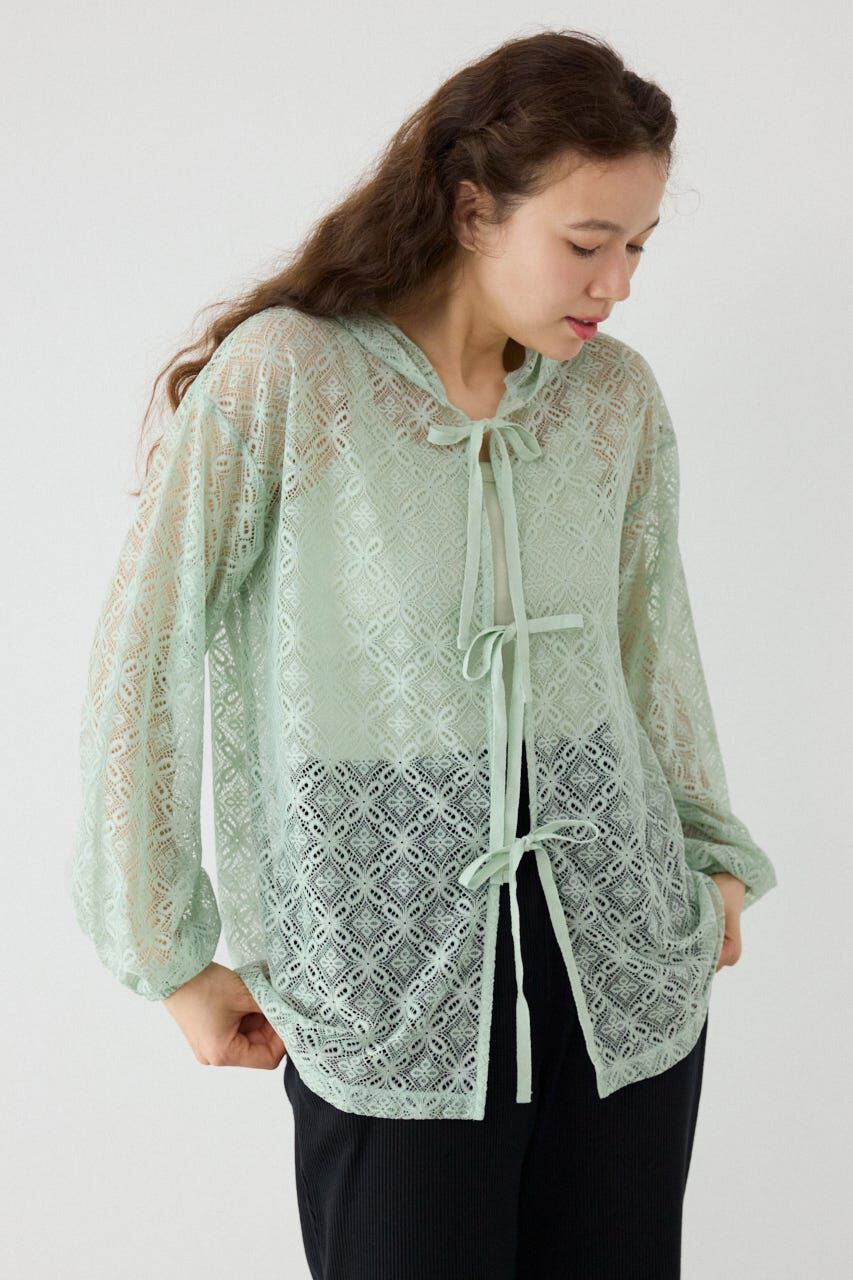 RODEO CROWNS「メッシュフーディカーディガン」|カーディガン|MINT