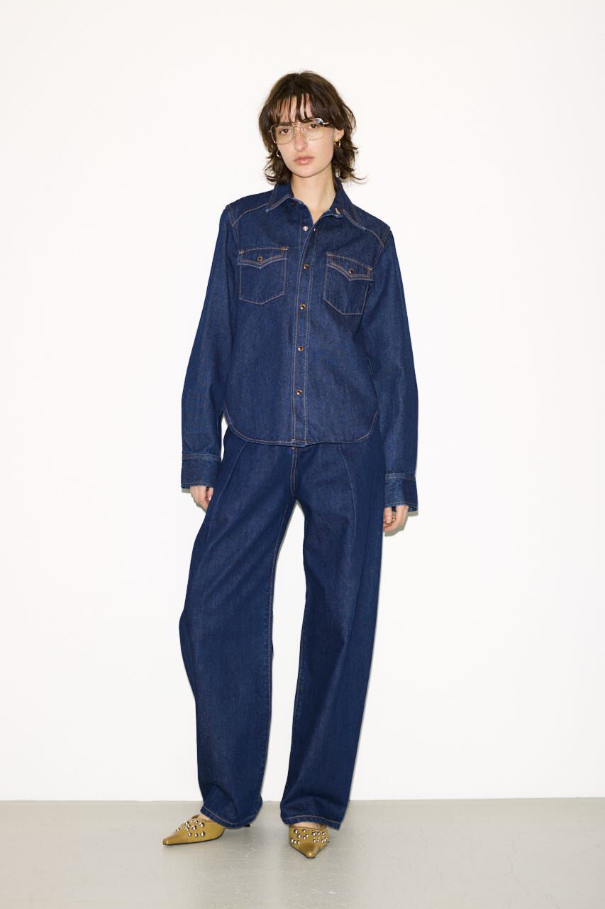 SLY「PK LONG SLEEVE DENIM シャツ」|シャツ・ブラウス|
