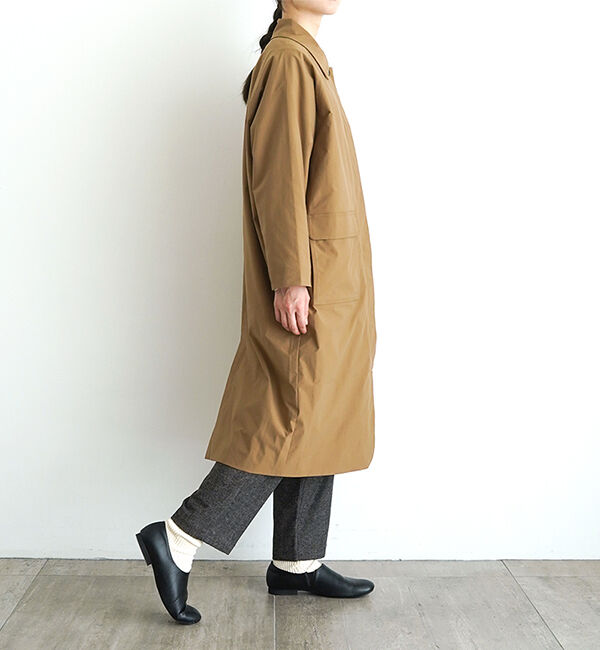 休日と詩「休日のドライブコート」|ステンカラーコート|