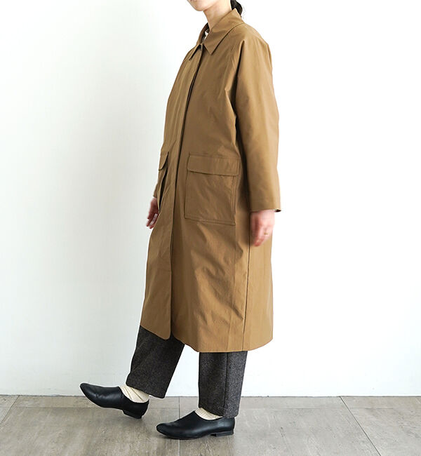 休日と詩「休日のドライブコート」|ステンカラーコート|