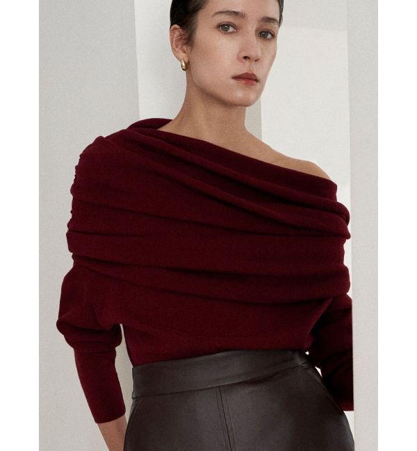 ELENDEEK「ASYMMETRY DRAPE KT」|ニット・セーター|