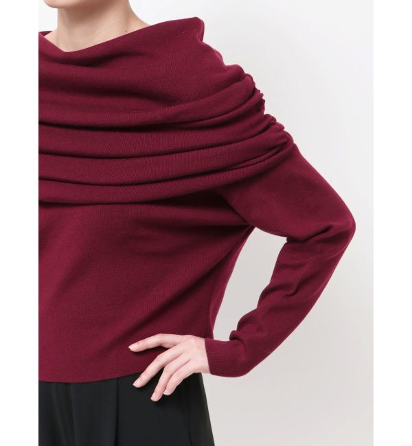 ELENDEEK「ASYMMETRY DRAPE KT」|ニット・セーター|