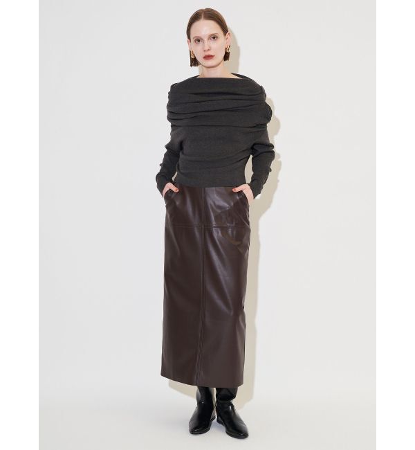 ELENDEEK「ASYMMETRY DRAPE KT」|ニット・セーター|