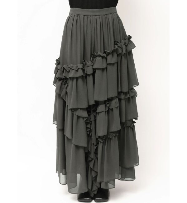 ELENDEEK「CHIFFON TIERED SK」|スカート|