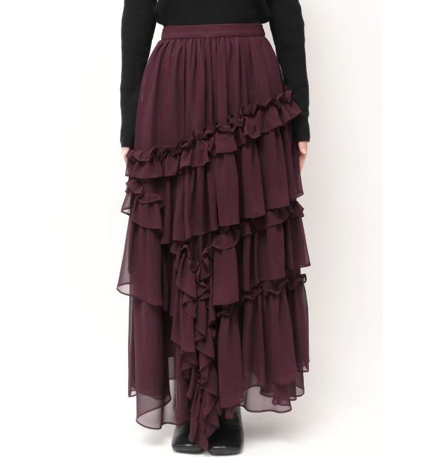 ELENDEEK「CHIFFON TIERED SK」|スカート|