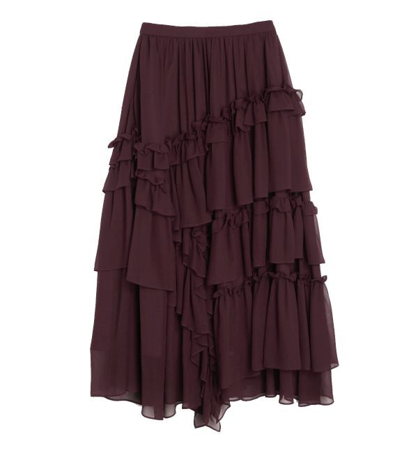 ELENDEEK「CHIFFON TIERED SK」|スカート|