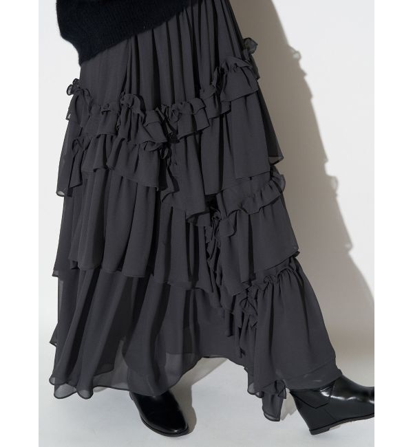 ELENDEEK「CHIFFON TIERED SK」|スカート|