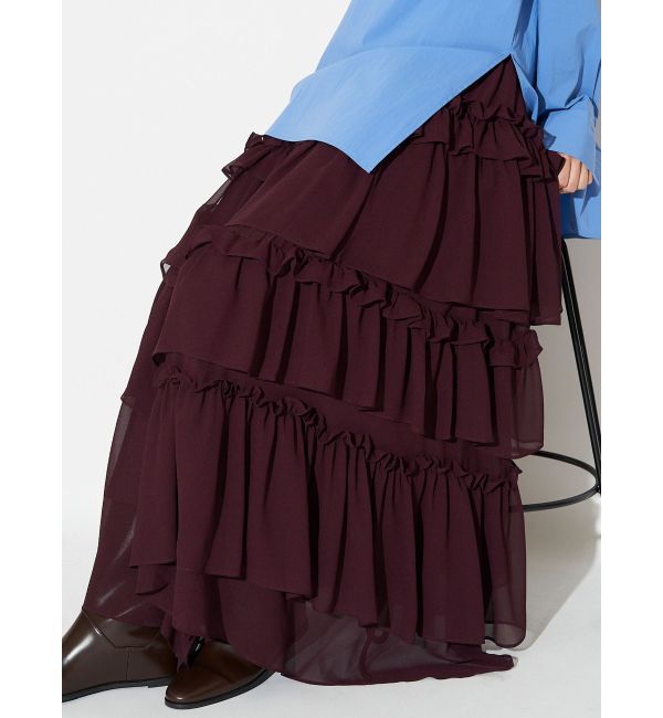 ELENDEEK「CHIFFON TIERED SK」|スカート|