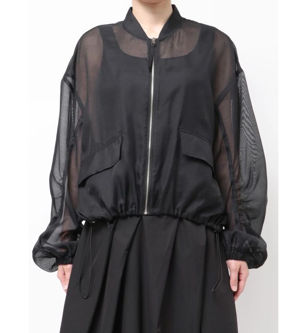 ELENDEEK「BACK TUCK SHEER BZ」|ブルゾン・スタジャン|