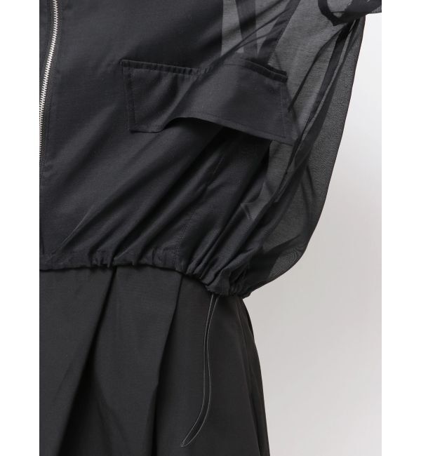 ELENDEEK「BACK TUCK SHEER BZ」|ブルゾン・スタジャン|