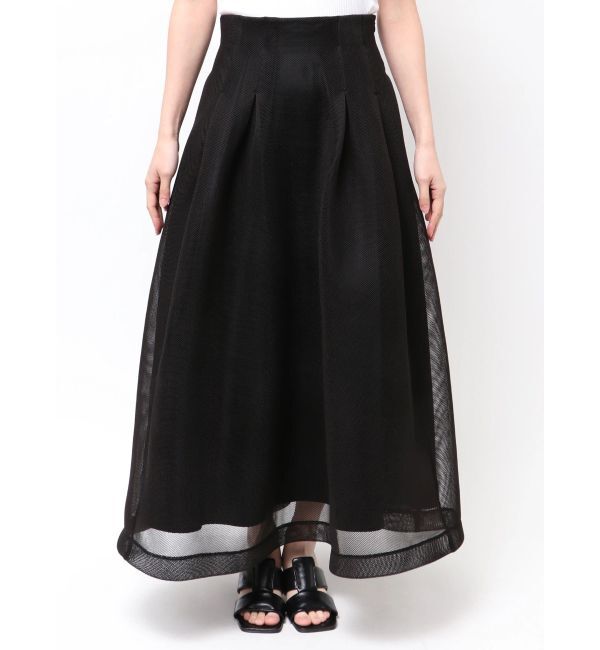 ELENDEEK「MESH BONDING FLARED SK」|スカート|
