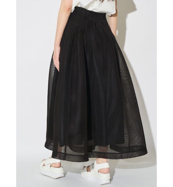 ELENDEEK「MESH BONDING FLARED SK」|スカート|
