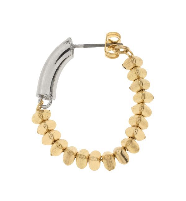 ELENDEEK「METAL BEADS HOOP PIERCE」|ピアス|