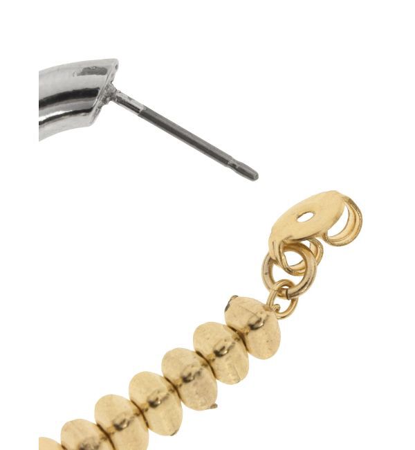 ELENDEEK「METAL BEADS HOOP PIERCE」|ピアス|