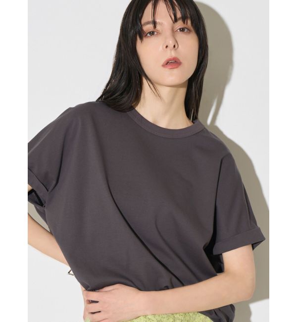 ELENDEEK「ROLL UP T CS」|Tシャツ・カットソー|チャコールグレー