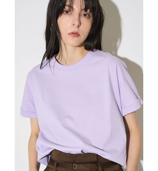 ELENDEEK「ROLL UP T CS」|Tシャツ・カットソー|ラベンダー