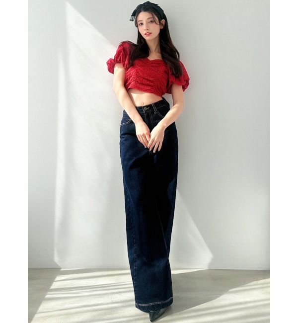 RESEXXY「コットンレースパフブラウス」|シャツ・ブラウス|